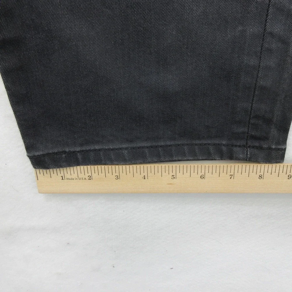 Levi's Men's Jeans 33x28 569 Loose Straight Black Denim Pants